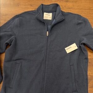 Sonoma Men's Dark Blue Zip-Up Sweater
